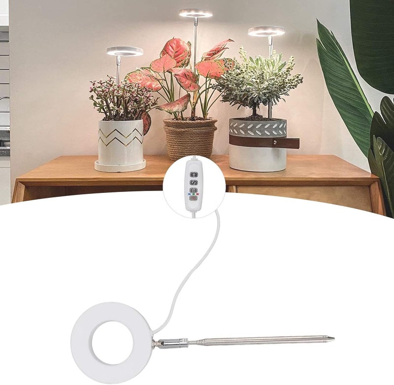 woobles ضوء نمو النباتات، ضوء هالوي على شكل حلقة ملائكية بتقنية LED، يعزز نمو النباتات للنباتات الداخلية - Image 2